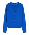 Weekend Max Mara Long-sleeved Cardigan And Vest Combination Two-piece Set In Blue
