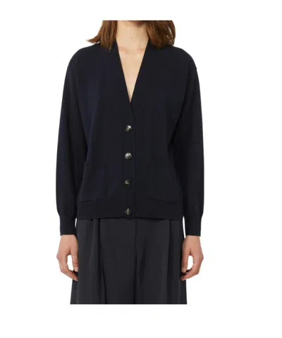 Weekend Max Mara Long-sleeved Cardigan In Black