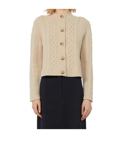 Weekend Max Mara Long-sleeved Cardigan In Neutral