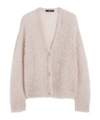 Weekend Max Mara Long-sleeved Cardigan In Neutral