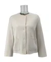 Weekend Max Mara Long-sleeved Casual Jacket In Gray