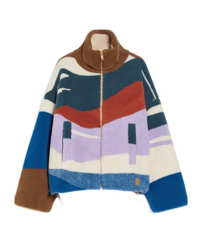 Weekend Max Mara Long-sleeved Casual Jacket In Multicolor