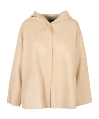 Weekend Max Mara Long-sleeved Casual Jacket In Nude
