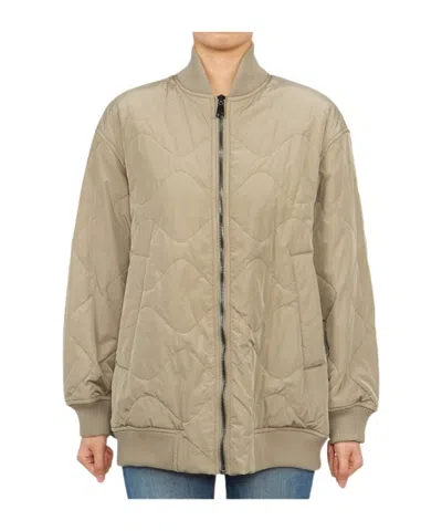 Weekend Max Mara Long-sleeved Casual Jacket In Nude