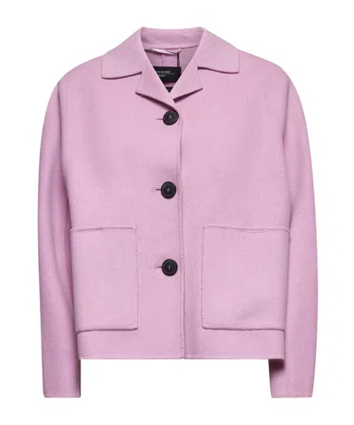 Weekend Max Mara Long-sleeved Casual Jacket In Pink