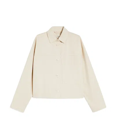Weekend Max Mara Long-sleeved Casual Jacket In White