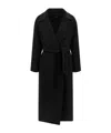 Weekend Max Mara Long-sleeved Coat In Black