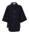 Weekend Max Mara Long-sleeved Coat In Black