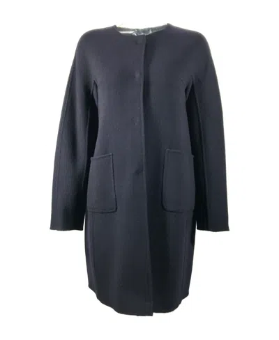 Weekend Max Mara Long-sleeved Coat In Black
