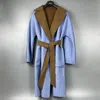 Weekend Max Mara Long-sleeved Coat In Blue