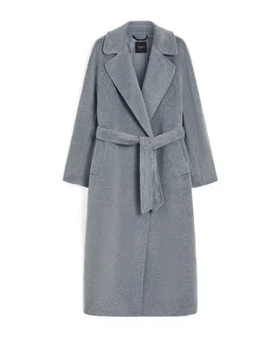 Weekend Max Mara Long-sleeved Coat In Gray