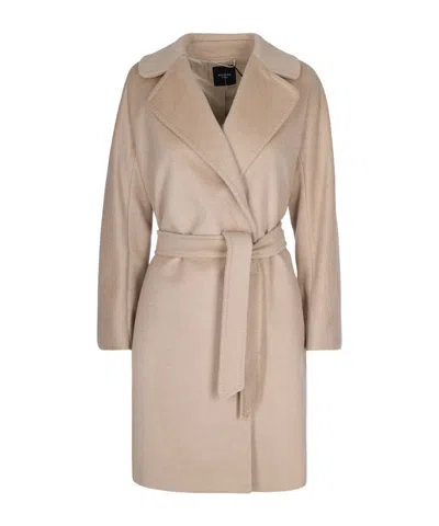 Weekend Max Mara Long-sleeved Coat In Neutral
