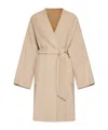 Weekend Max Mara Belted Long-sleeved Coat In Nude