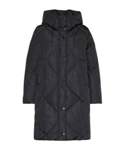 Weekend Max Mara Long-sleeved Cotton Clothes In Black