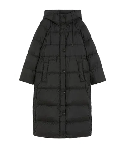 Weekend Max Mara Long-sleeved Cotton Jacket In Black