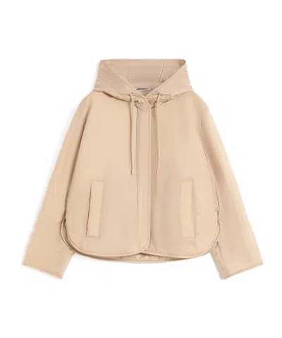 Weekend Max Mara Long-sleeved Cotton Jacket In Gold