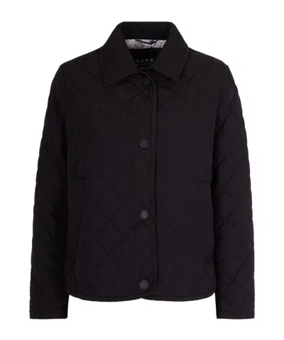 Weekend Max Mara Long-sleeved Cotton-padded Jacket In Black