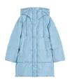 Weekend Max Mara Long-sleeved Down Jacket In Blue