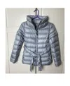 Weekend Max Mara Long-sleeved Down Jacket In Gray