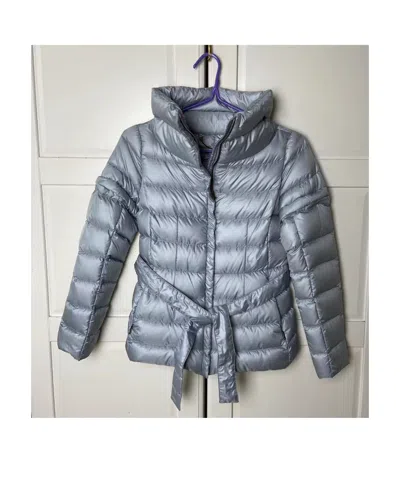Weekend Max Mara Long-sleeved Down Jacket In Gray