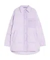 Weekend Max Mara Long-sleeved Down Jacket In Lavender