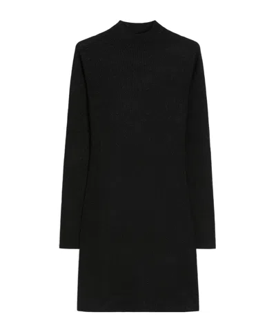Weekend Max Mara Long-sleeved Dress In Black