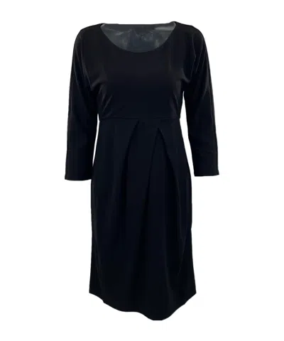 Weekend Max Mara Long-sleeved Dress In Black