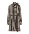 Weekend Max Mara Long-sleeved Dress In Brown
