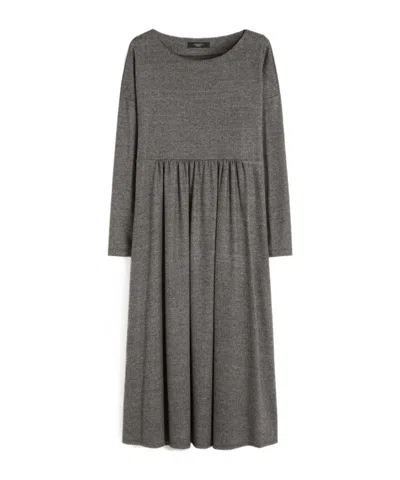 Weekend Max Mara Long-sleeved Dress In Gray