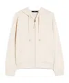 Weekend Max Mara Long-sleeved Hooded Sweatshirt In White