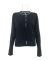 Weekend Max Mara Long-sleeved Knitted Cardigan In Black
