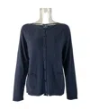 Weekend Max Mara Long-sleeved Knitted Cardigan In Black