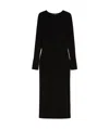 Weekend Max Mara Long-sleeved Knitted Dress In Black