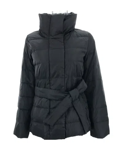 Weekend Max Mara Long-sleeved Lace Down Jacket In Black