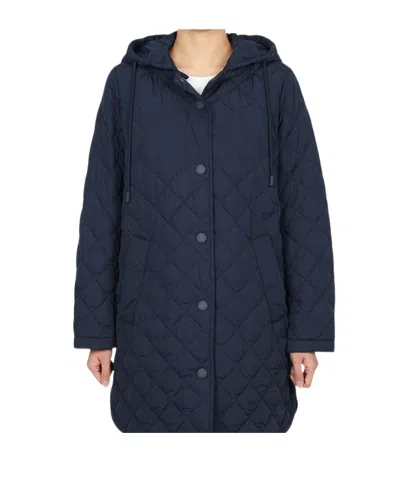Weekend Max Mara Long-sleeved Parka In Blue