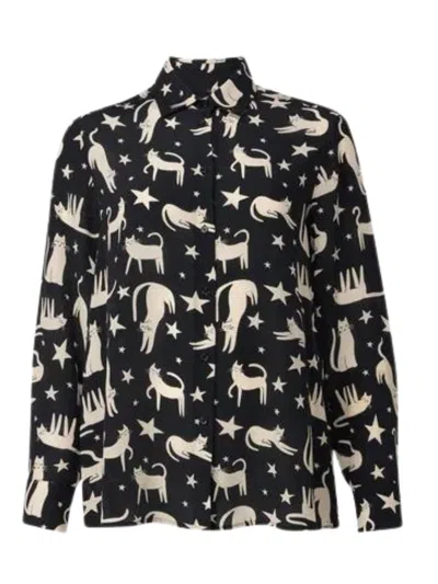 Weekend Max Mara Long-sleeved Shirt In Black