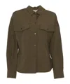 Weekend Max Mara Poplin Shirt With Long Sleeves In Brown