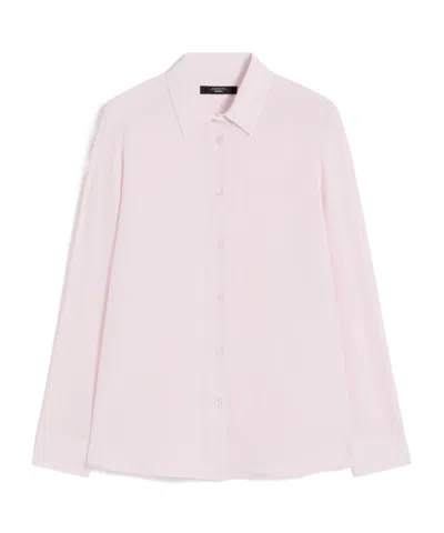 Weekend Max Mara Long-sleeved Shirt In Pink