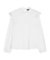 Weekend Max Mara Taddeo Broderie Anglaise Poplin Shirt In White