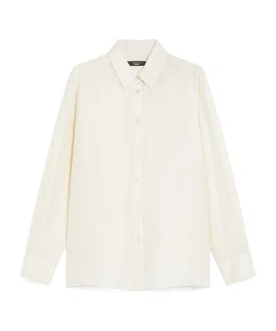 Weekend Max Mara Almina Buttoned Shirt In White