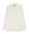 Weekend Max Mara Point-collar Gathered-cuff Shirt In White