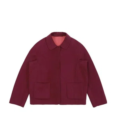 Weekend Max Mara Long-sleeved Short Style Casual Jacket In Red