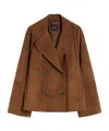 Weekend Max Mara Double-breasted Jacket In Brown