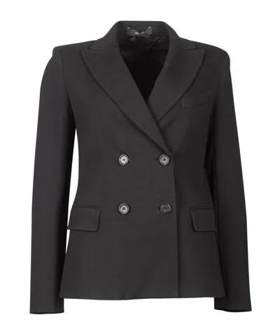Weekend Max Mara Colibri Double Breasted Jersey Blazer In Multi