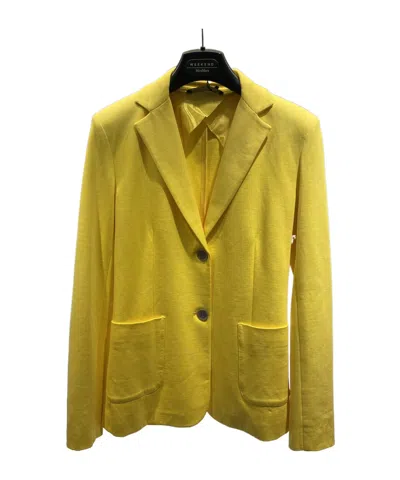 Weekend Max Mara Long-sleeved Suit Coat In Brown