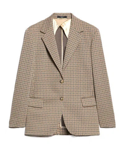 Weekend Max Mara Long-sleeved Suit Coat In Nude