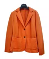 Weekend Max Mara Long-sleeved Suit Coat In Orange
