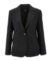 Weekend Max Mara Long-sleeved Suit Jacket In Black