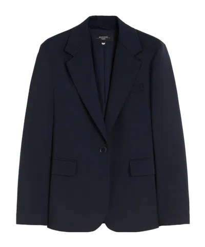 Weekend Max Mara Long-sleeved Suit Jacket In Black