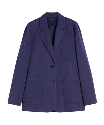 Weekend Max Mara Long-sleeved Suit Jacket In Blue